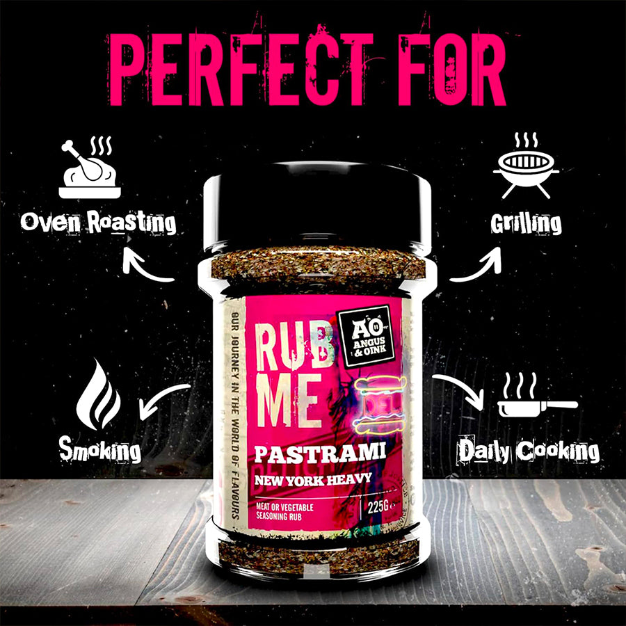 Angus & Oink Pastrami Rub New York Heavy 225 gr - Centro Internazionale del Barbecue