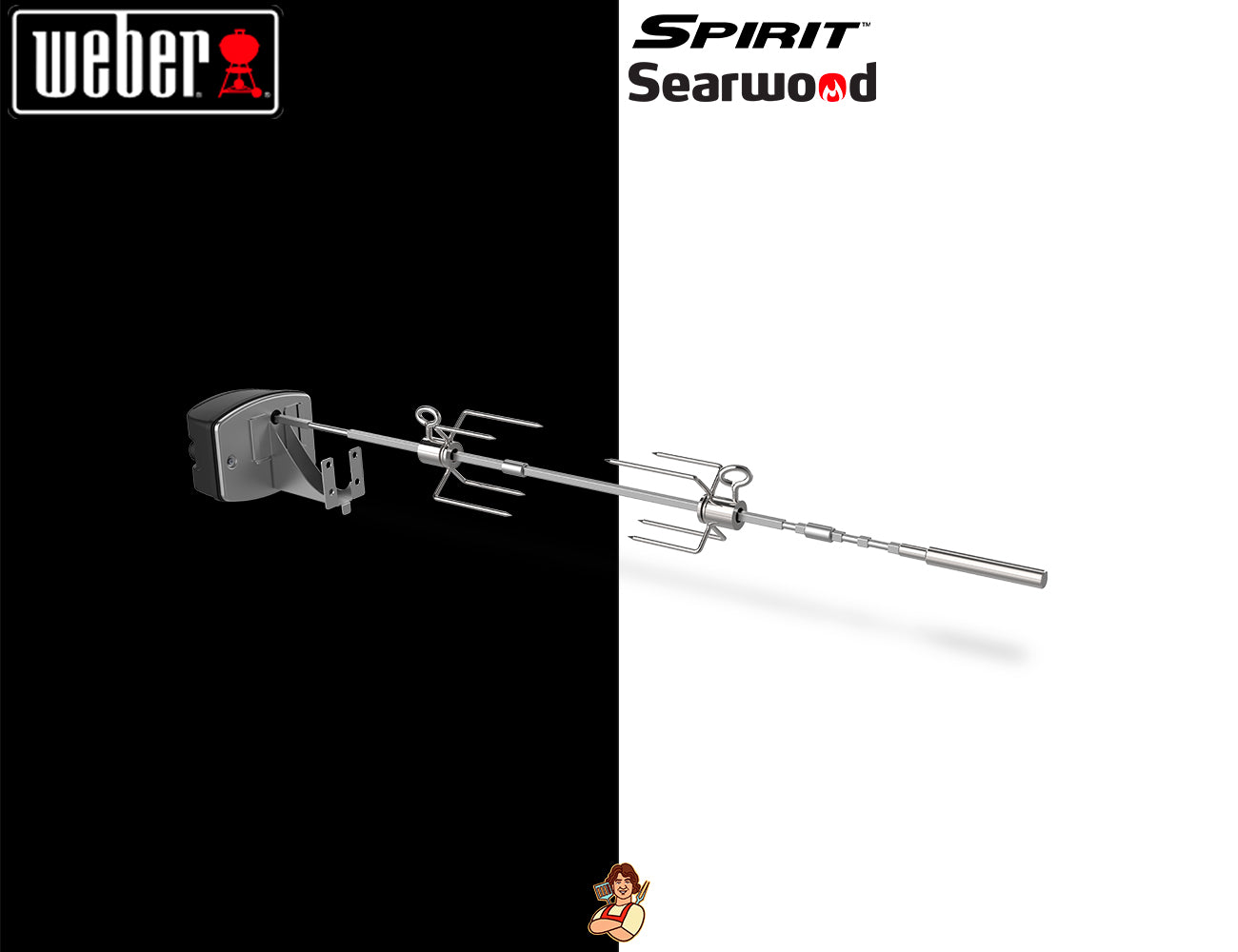Weber Girarrosto per Spirit e Barbecue a Pellet - Centro Internazionale del Barbecue