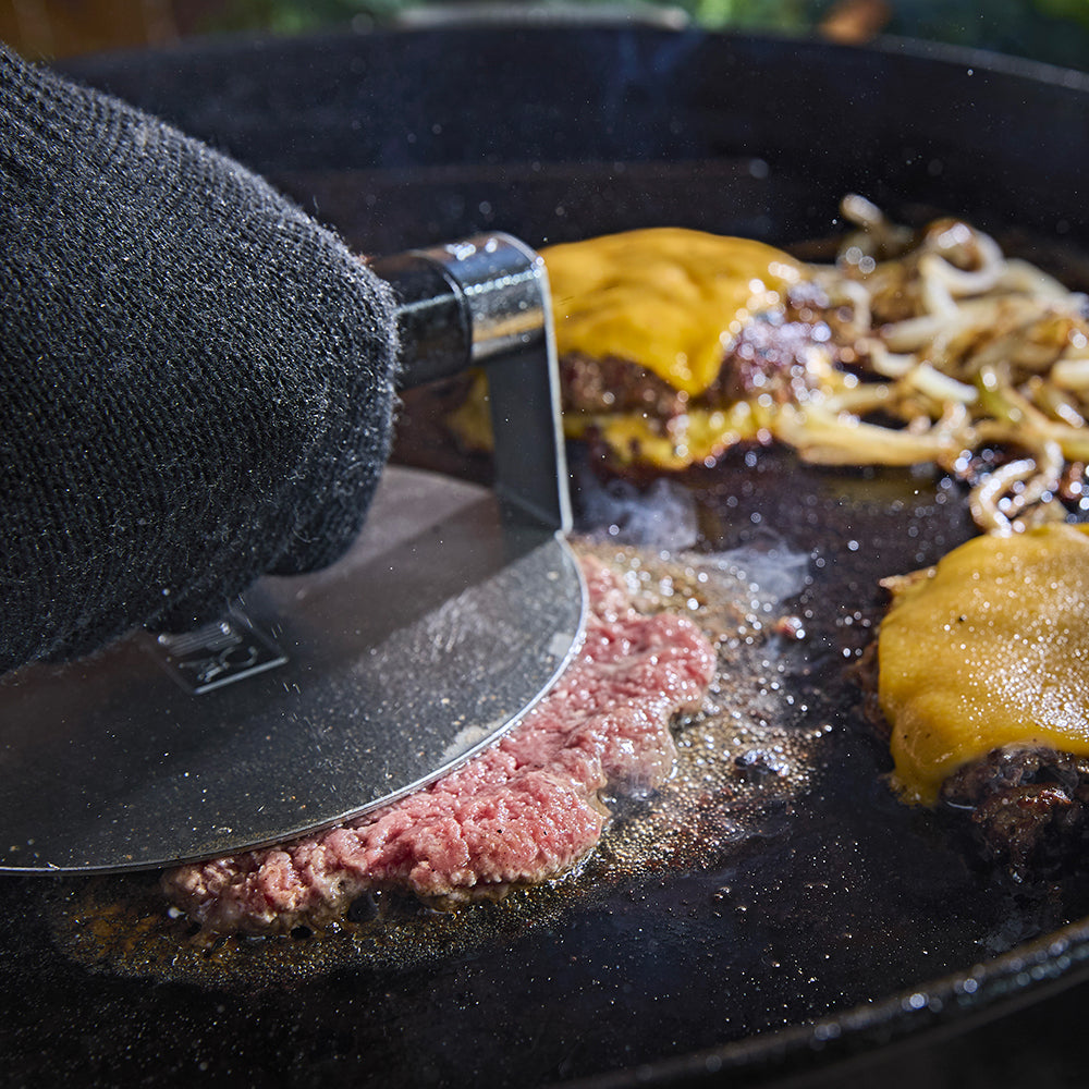 Weber Pressa in acciaio per Hambutrger per Piastra - Centro Internazionale del Barbecue