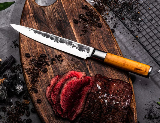 Coltello da intaglio con Manico Olivo cm 20 - Centro Internazionale del Barbecue