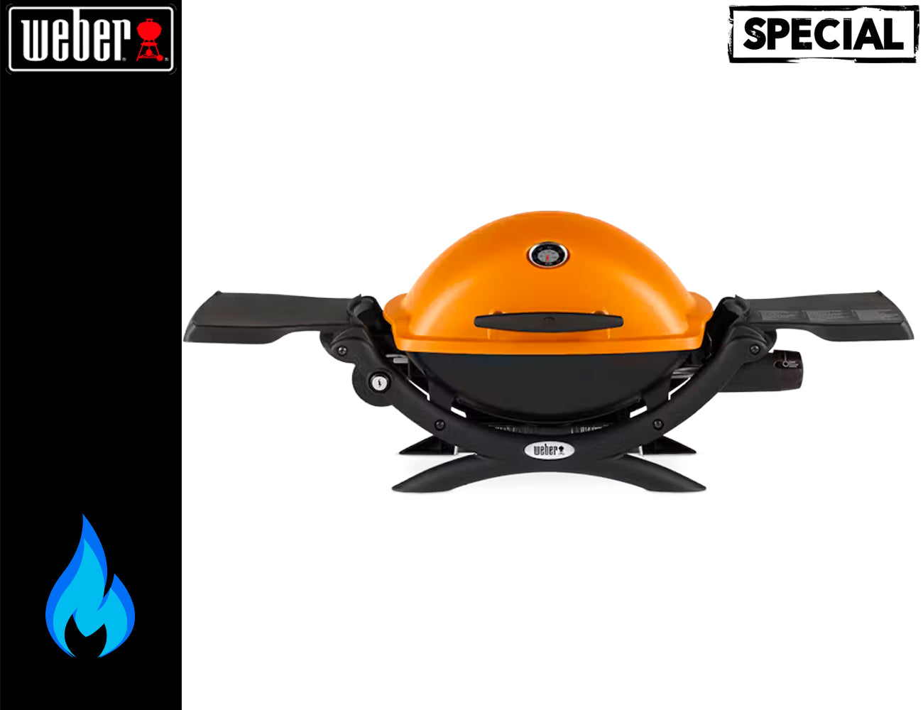 Weber Barbecue a Gas Q1200 Orange - Centro Internazionale del Barbecue
