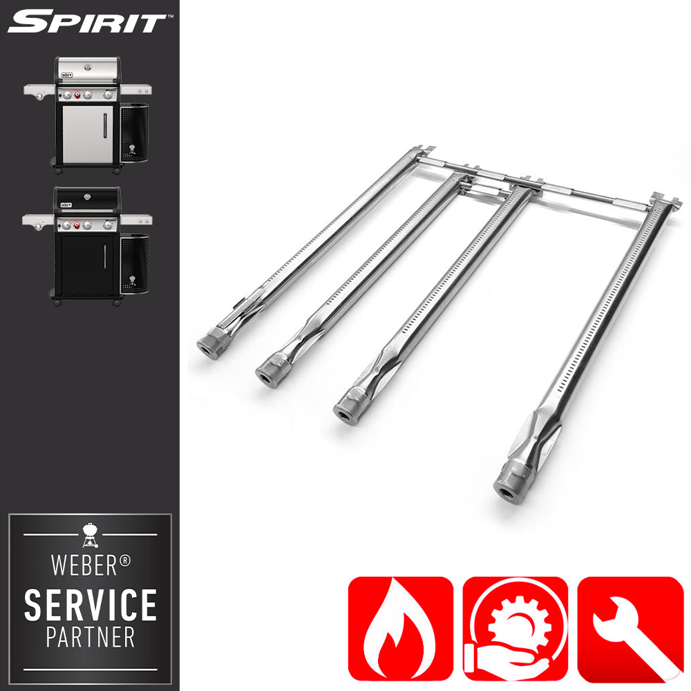 Weber Ricambio Spirit E/S-330-37MB Kit 4 bruciatori + 2 tubi crossover - Centro Internazionale del Barbecue