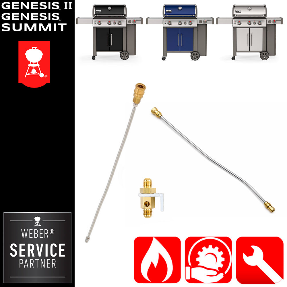Weber Ricambio Conduttura gas fornello laterale + Conduttura gas Braciere