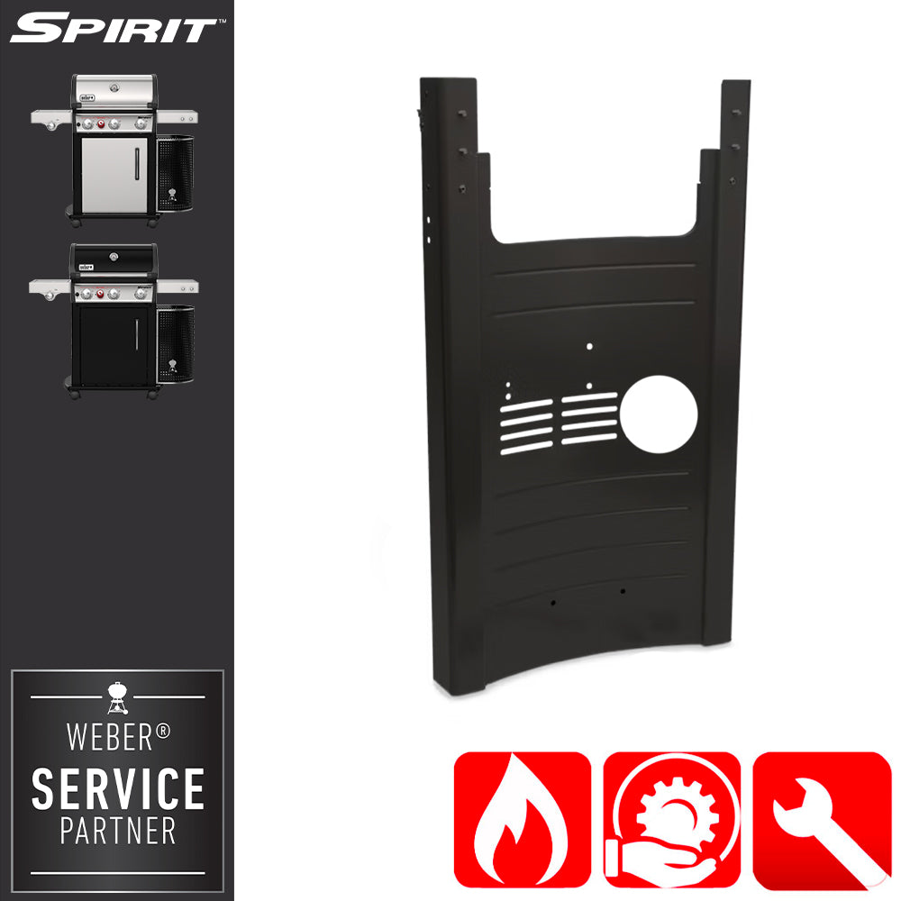 Weber Ricambio Telaio Destro nero per Spirit serie 300 - Centro Internazionale del Barbecue