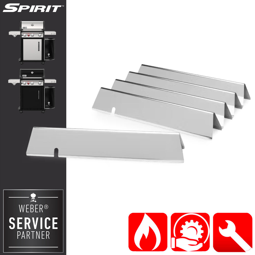 Weber Ricambio Barre Inox Flavorizer Spirit Serie 300 - Centro Internazionale del Barbecue