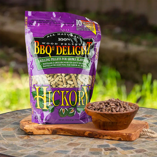 BBQr's Delights Pellets Hickory All 100% Natural 450 Gr. - Centro Internazionale del Barbecue