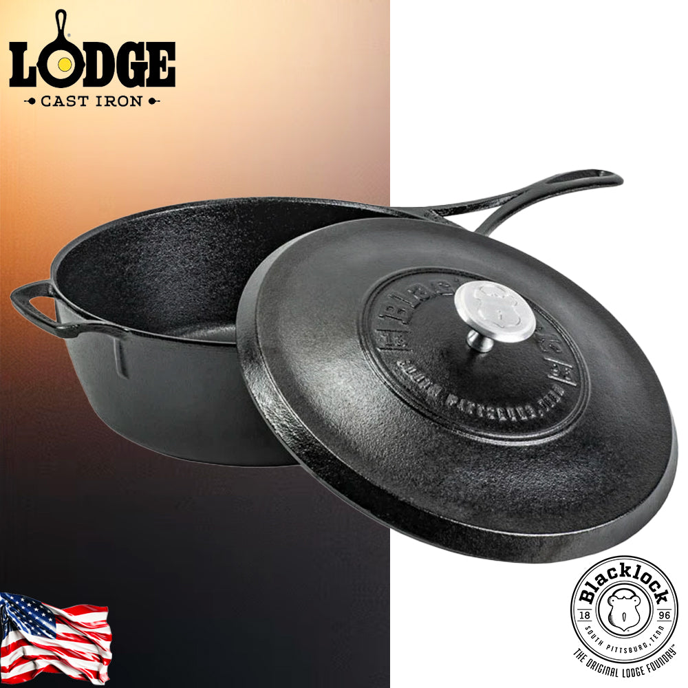 Lodge Blacklock *49* Padella profonda con coperchio 3,78 Lt - Centro Internazionale del Barbecue
