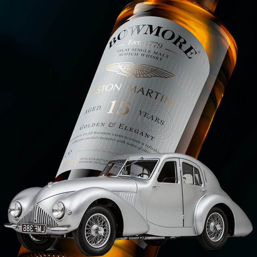 Bowmore Whiskey GTR Collection 2021 No.2 - 15 Years Old Aston Martin ATOM ( 1939 ) 100cl - Centro Internazionale del Barbecue