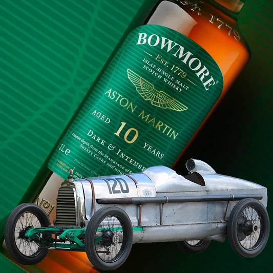 Bowmore Whiskey GTR Collection 2023 No.7 - 10 Years Old Aston Martin Razor Blade ( 1923 ) 100cl - Centro Internazionale del Barbecue