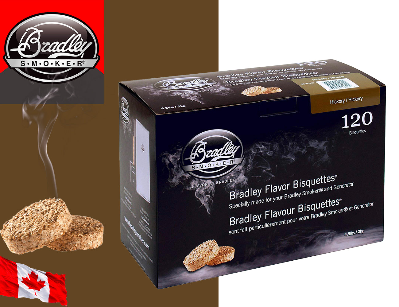 Bradley Smoker 120 Bisquettes Hickory - Centro Internazionale del Barbecue