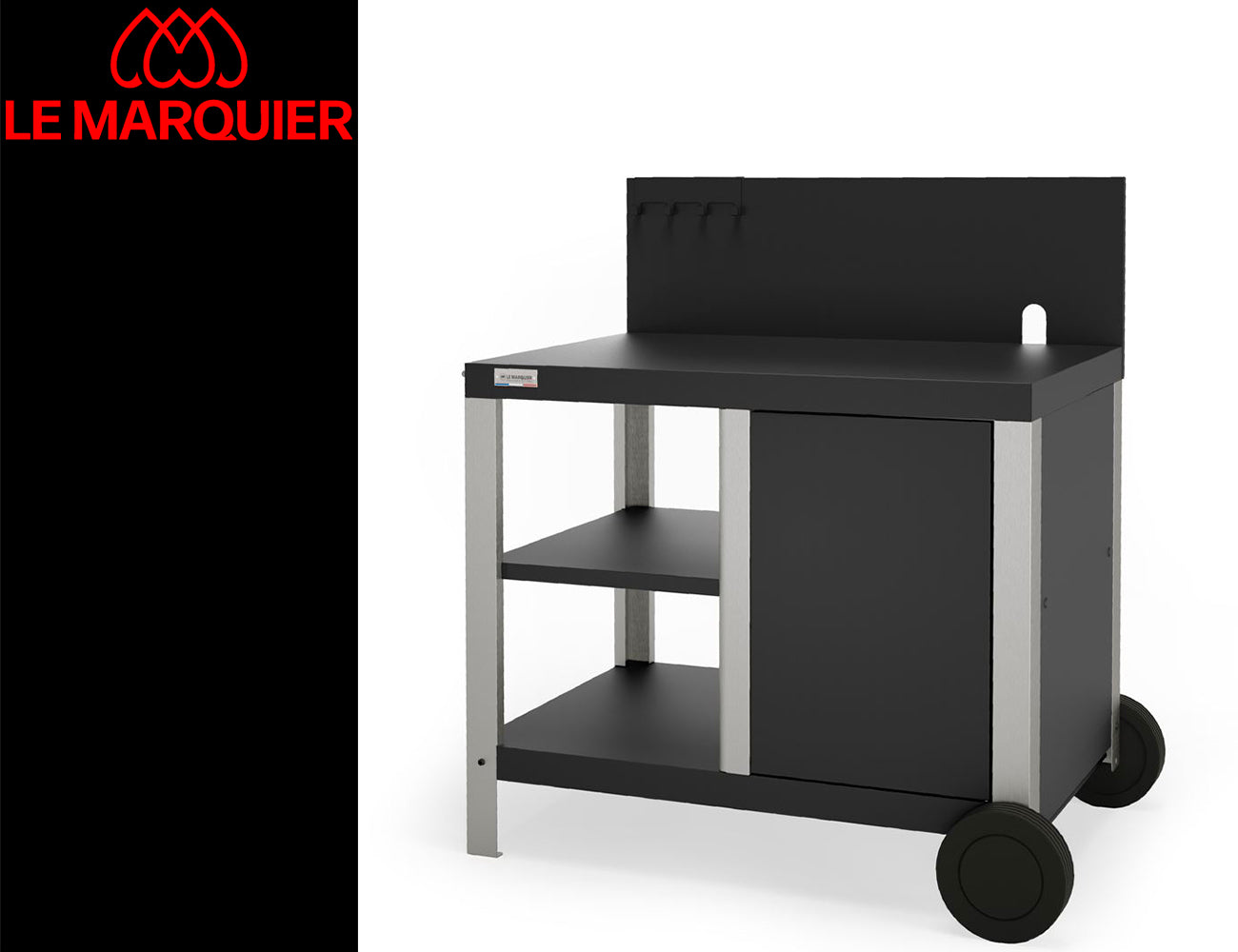 Carrello Porta Barbecue Inox/Acciaio