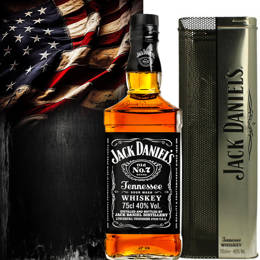 Jack Daniels Whisky Old N°7 Black-Box 70cl-Vintag - Centro Internazionale del Barbecue