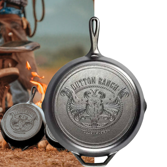 Lodge Padella Ø 30,48 cm. logo Yellowstone Dutton Ranch - Centro Internazionale del Barbecue