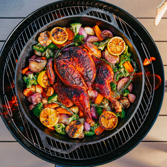 LodGe Padella due manico in Ghisa da 43,18 cm - Centro Internazionale del Barbecue