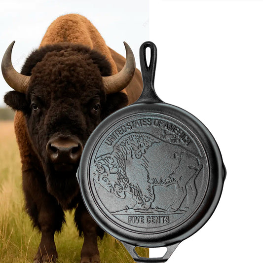 Lodge Padella Ø 26,04 cm. Logo Bisonte