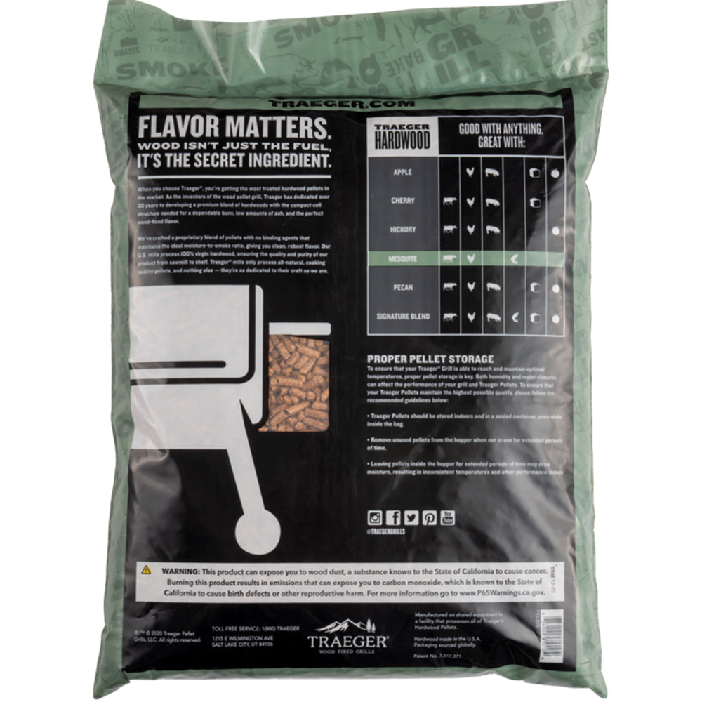 Traeger Pellet Legno Mesquite per Barbecue - Centro Internazionale del Barbecue