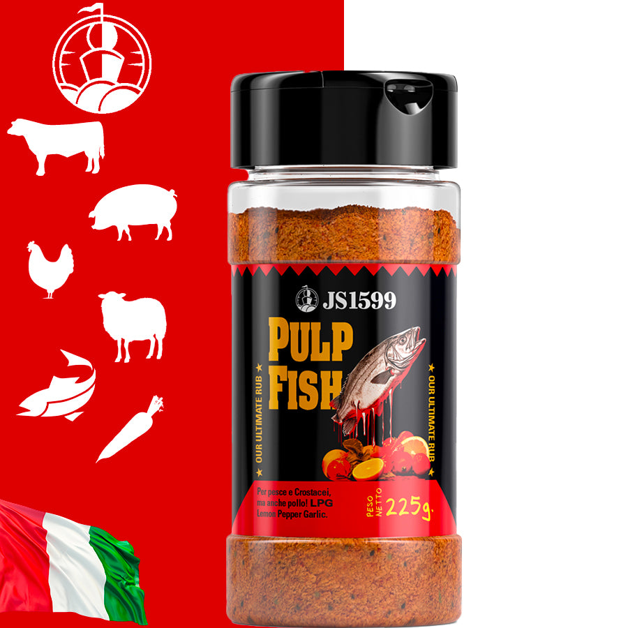 JS Rub Pulp Fish – LPG Lemon Pepper Garlic - Centro Internazionale del Barbecue