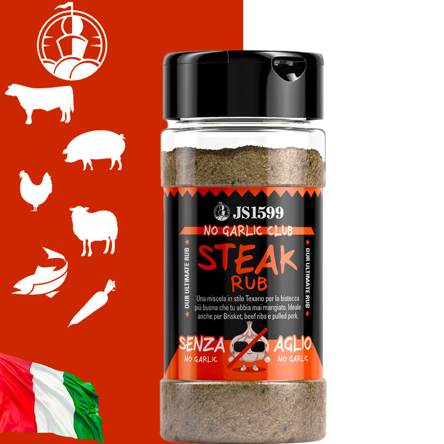 JS Rub Steak “NO GARLIC CLUB” - Centro Internazionale del Barbecue