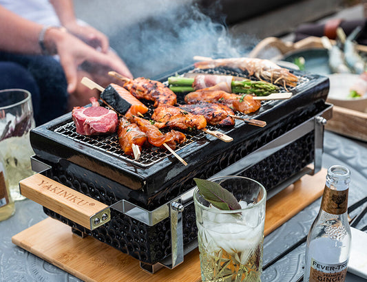 YAKINIKU Shichirin rettangolare Konro & Yakitori grill
