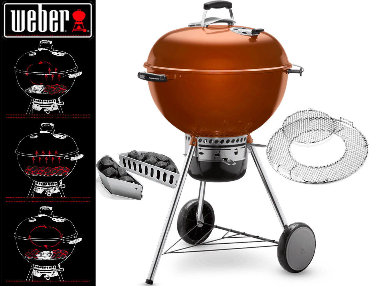 Weber Barbecue Master Touch Ø 57 Cm. Copper - Centro Internazionale del Barbecue