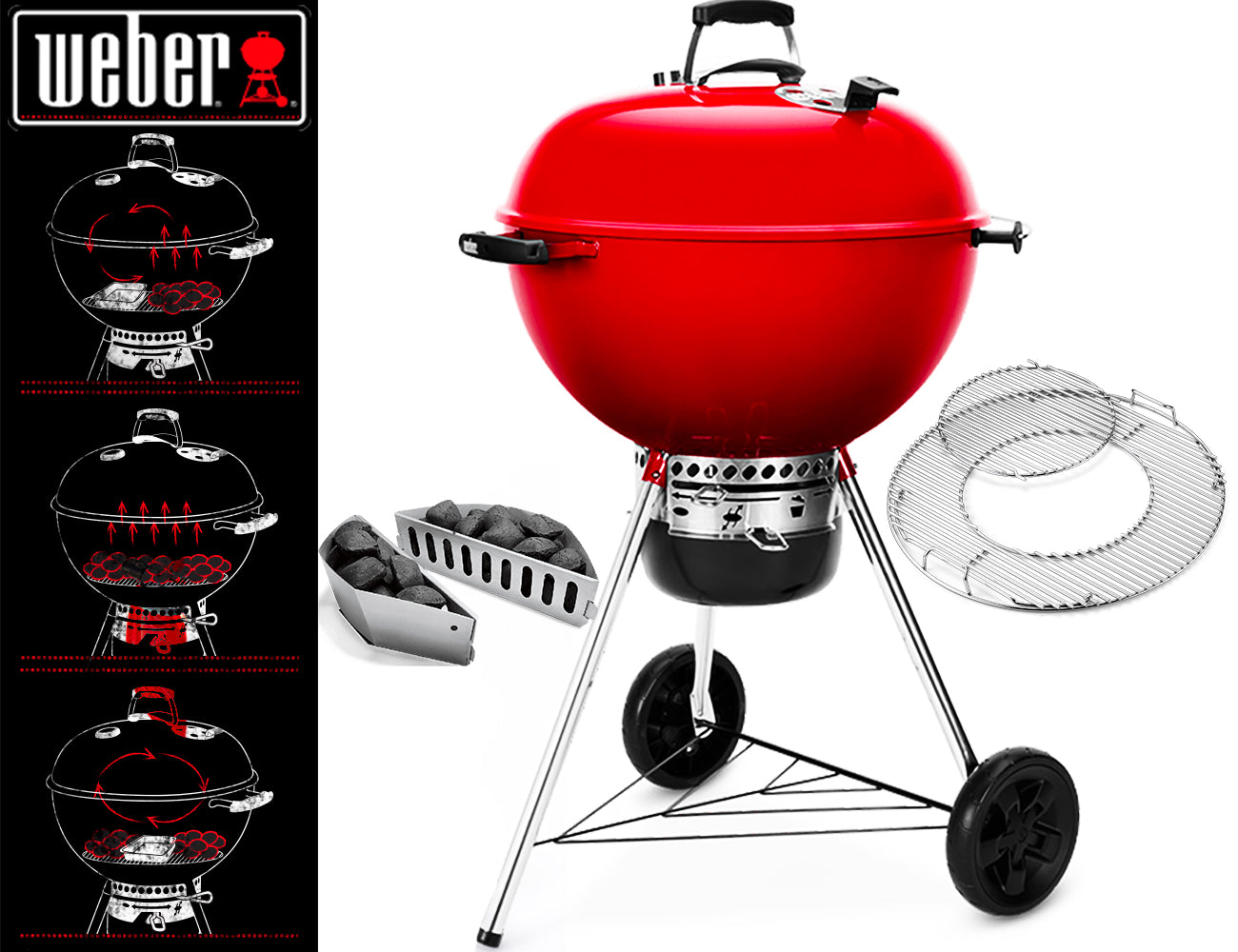 Weber Barbecue Master Touch Kettle Ø 57 Cm. Red + Toys - Centro Internazionale del Barbecue