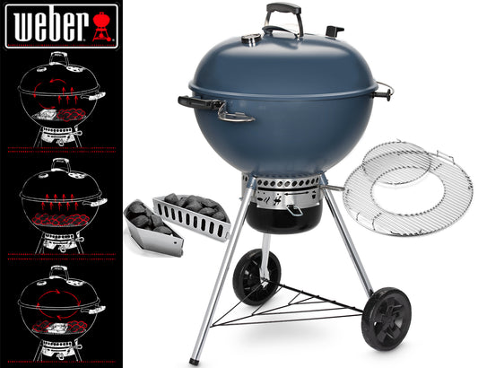 Weber Barbecue Master Touch Ø 57 Cm. Slate Blue - Centro Internazionale del Barbecue