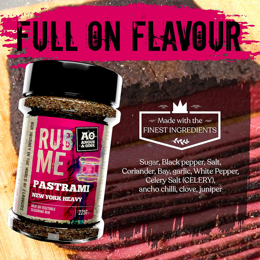 Angus & Oink Pastrami Rub New York Heavy 225 gr - Centro Internazionale del Barbecue
