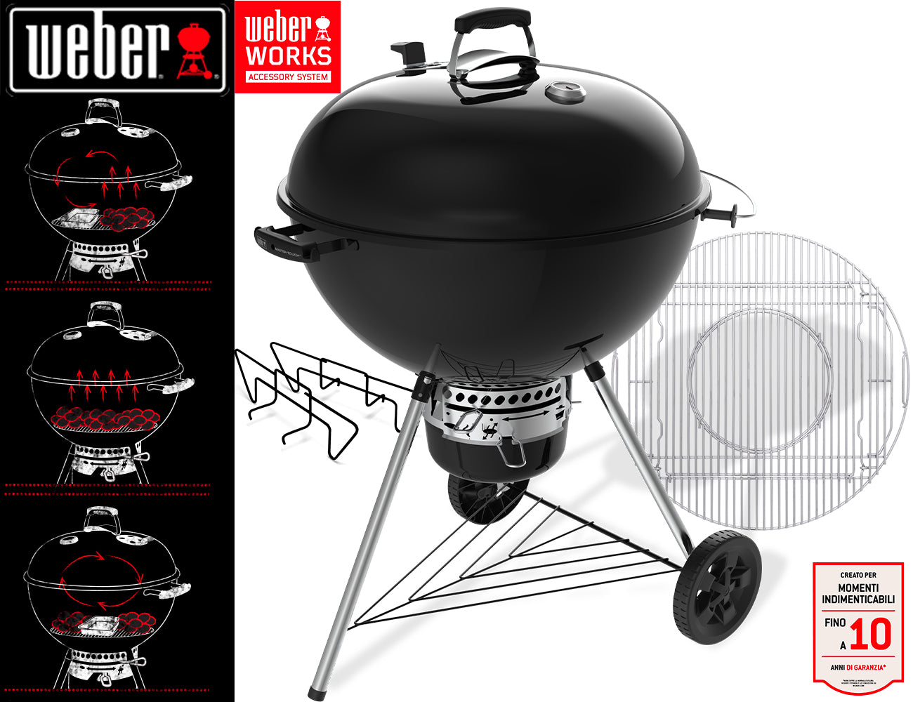 Weber Barbecue Master Touch Ø 67 Cm. - Centro Internazionale del Barbecue