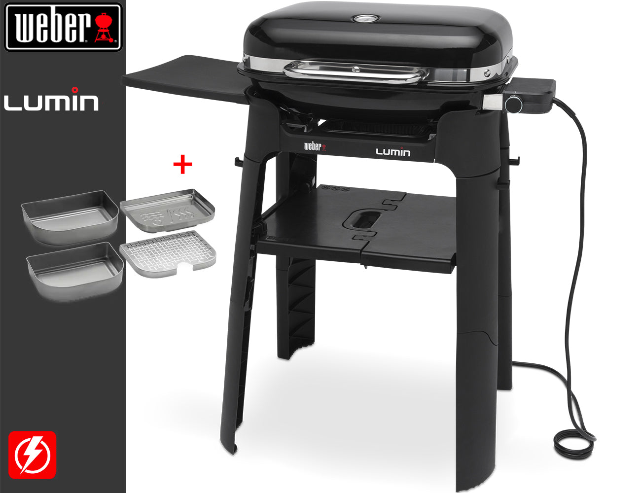 Weber Barbecue elettrico Lumin Stand Black - Centro Internazionale del Barbecue