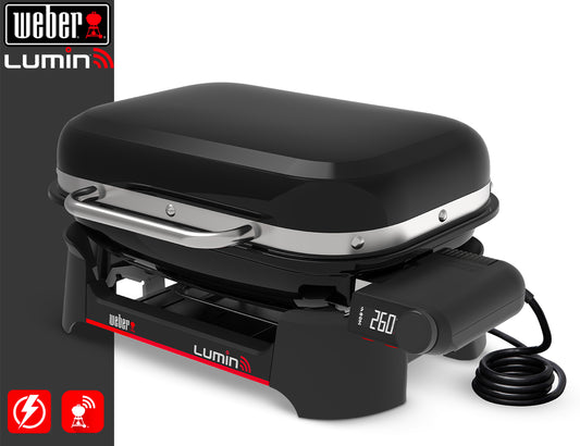 Weber Barbecue elettrico Lumin Smart Compact Black - Centro Internazionale del Barbecue