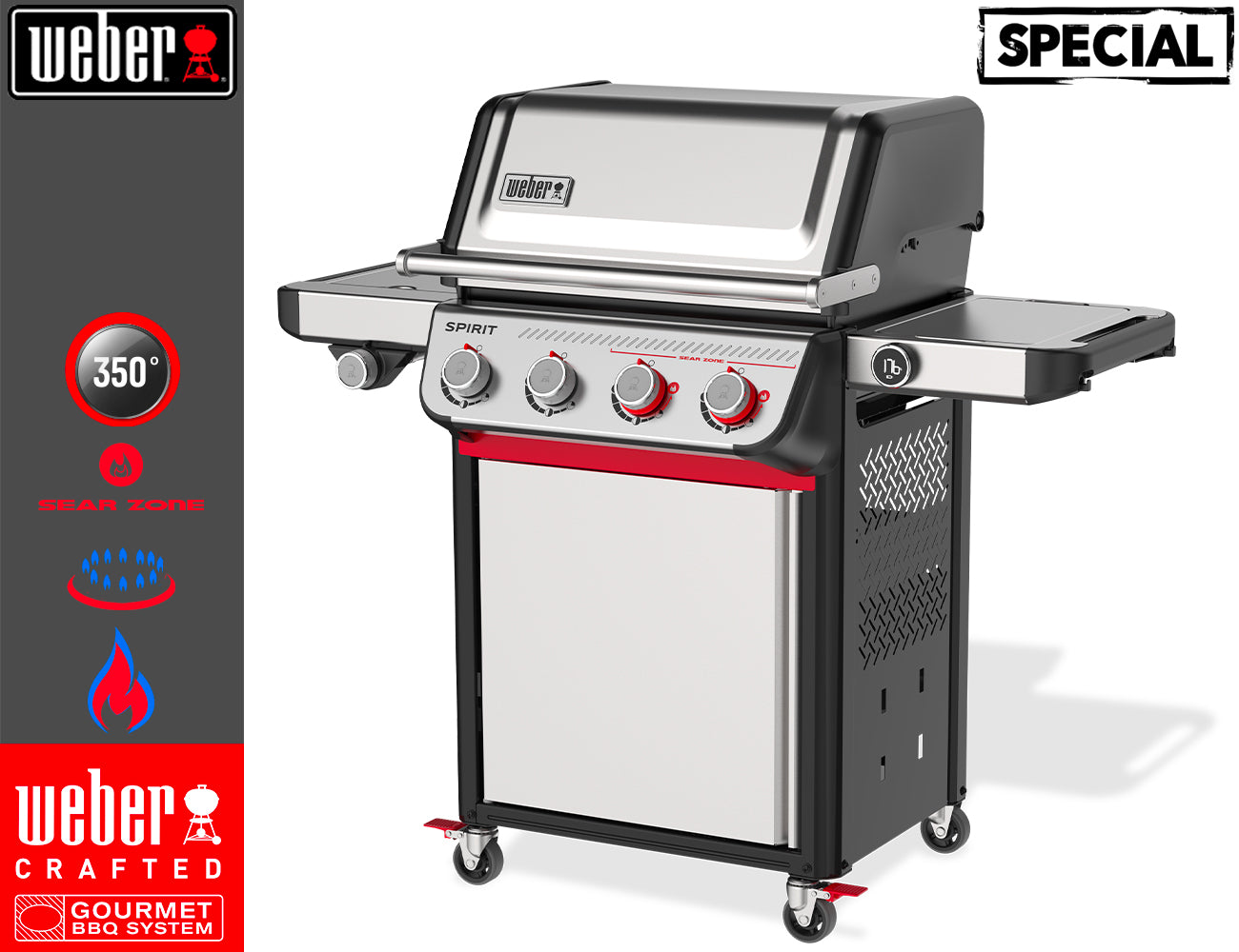 Weber Barbecue Spirit SP-435 Stainless Steel - Centro Internazionale del Barbecue
