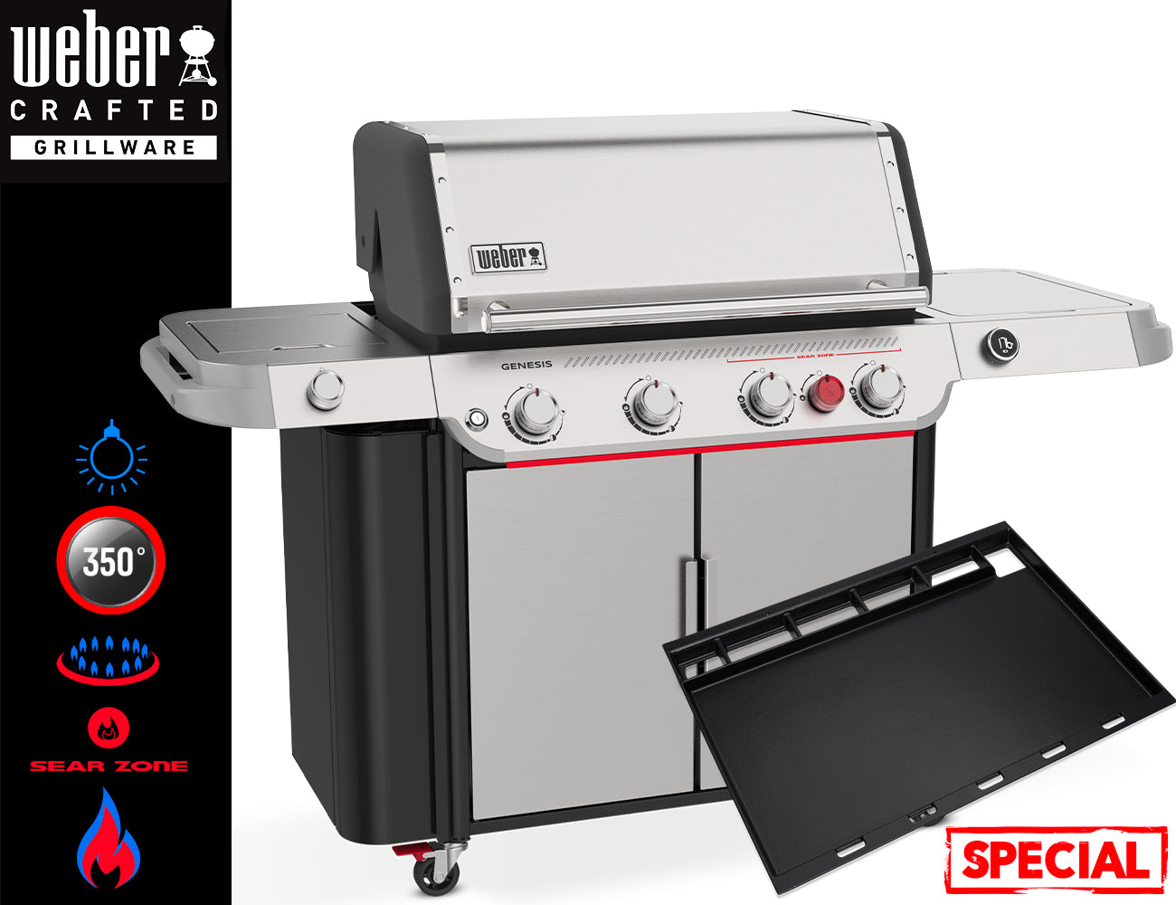 Weber Barbecue a Gas Genesis SP-435W - Planca - Centro Internazionale del Barbecue