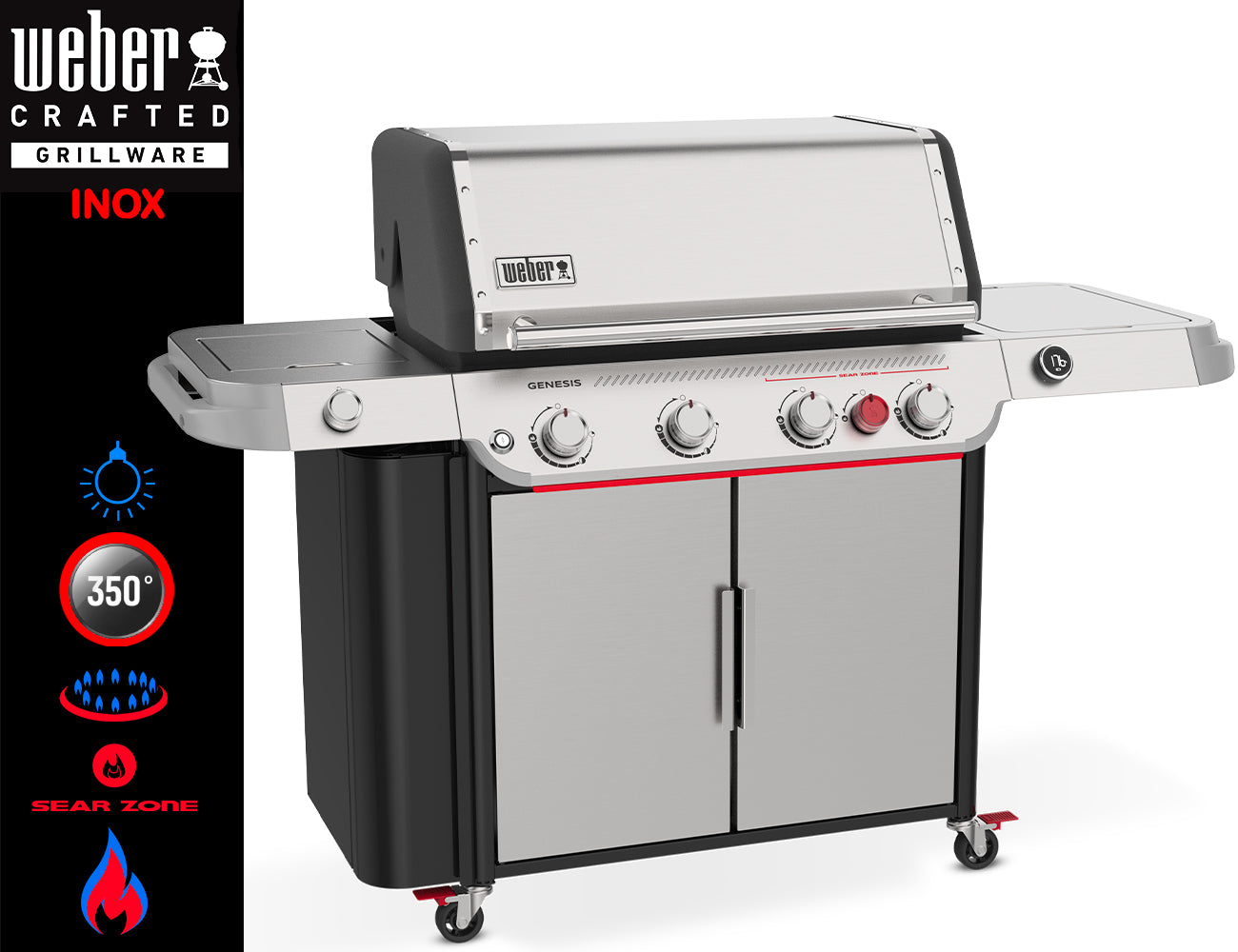 Weber Barbecue a Gas Genesis SP-435W - Inox - Centro Internazionale del Barbecue