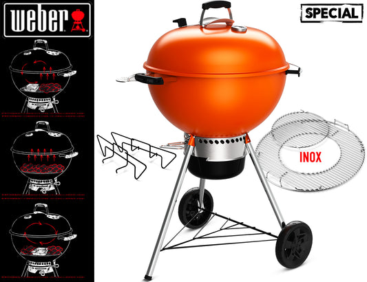 Weber Barbecue Master-Touch GBS Ø 57cm. C-5755 Arancione Fumè