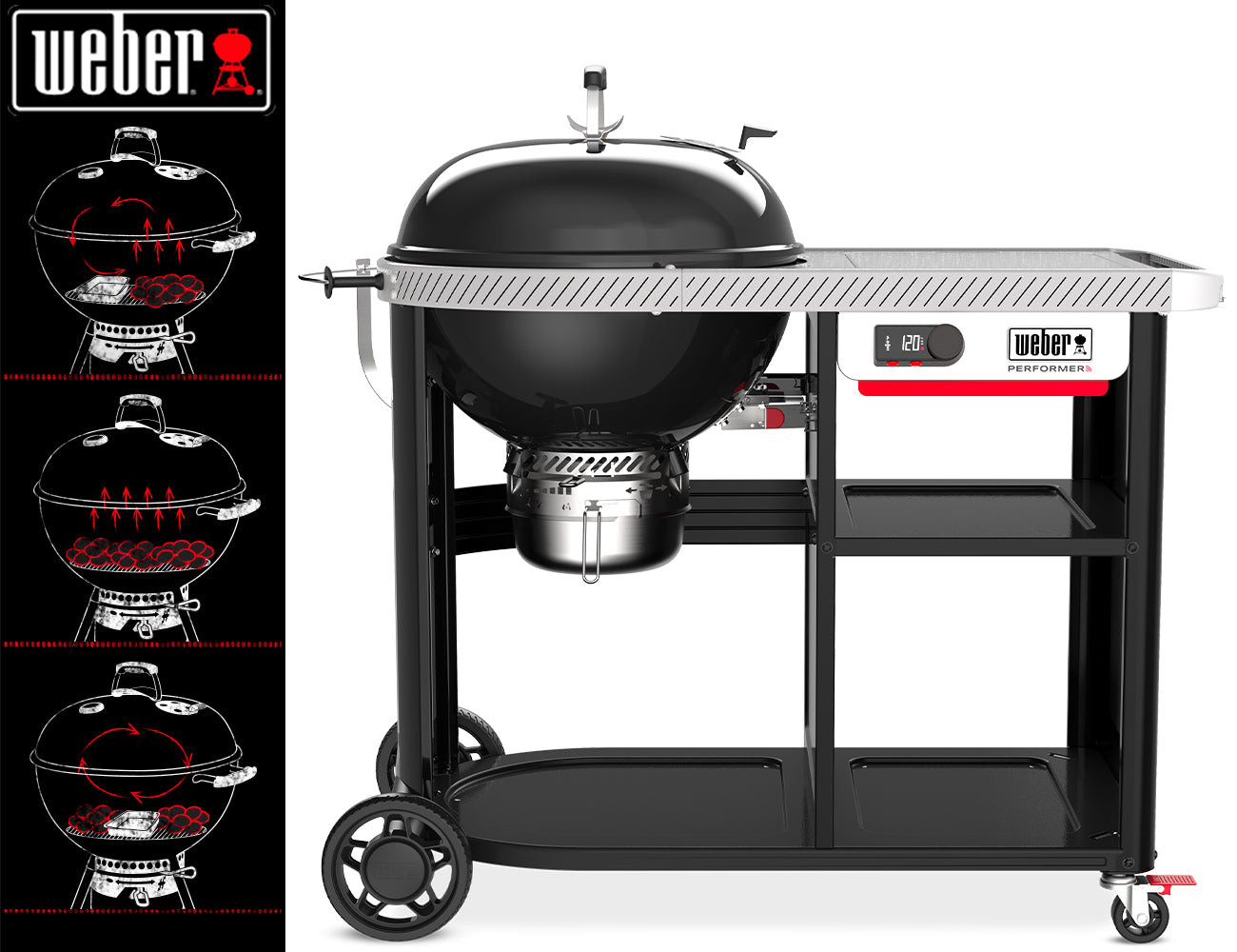 Weber Barbecue Performer Smart Ø 57 Black - Centro Internazionale del Barbecue