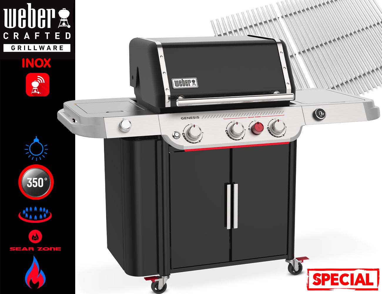 Weber Barbecue a Gas Genesis EPX-335W SE-INOX - Centro Internazionale del Barbecue