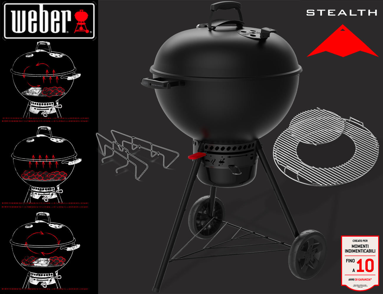 Weber Barbecue Master Touch Ø 57 Cm. Stealth