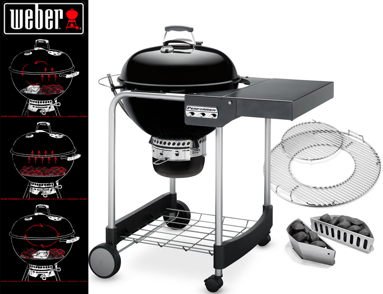 Weber Barbecue Performer Original Ø 57 Black - Centro Internazionale del Barbecue