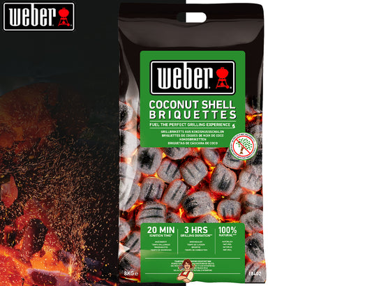 Weber Bricchetta di Coconut 8 Kg - Centro Internazionale del Barbecue