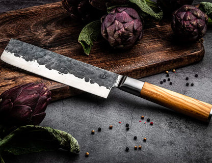 Coltello per verdure con Manico Olivo cm 18 - Centro Internazionale del Barbecue