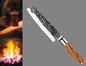 Coltello Santoku con Manico Olivo cm 18 - Centro Internazionale del Barbecue