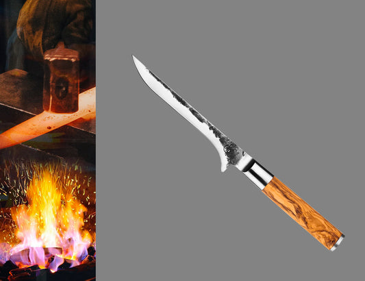Coltello da disosso con Manico Olivo cm 15 - Centro Internazionale del Barbecue