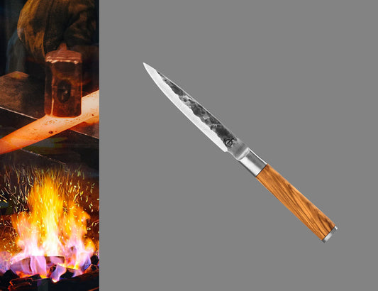 Coltello Multiuso con Manico Olivo cm 13 - Centro Internazionale del Barbecue