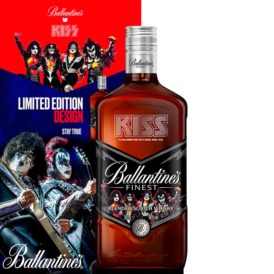 Ballantine's FINEST Blended Scotch Whisky Limited Edition KISS 40% Vol. 70cl - Centro Internazionale del Barbecue