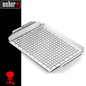 Weber Piatto Inox di Cottura 30 X 45 X 4 Cm - Centro Internazionale del Barbecue