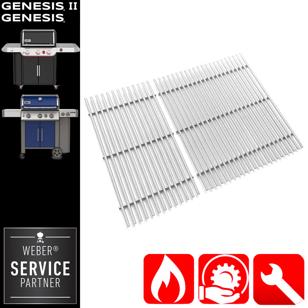 Weber Griglia Cottura in Acciaio Inox per Genesis 3 Bruciatori - Centro Internazionale del Barbecue