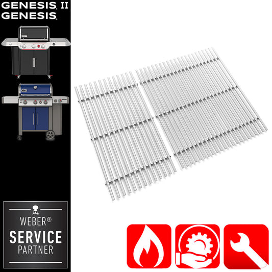 Weber Griglia Cottura in Acciaio Inox per Genesis 3 Bruciatori - Centro Internazionale del Barbecue