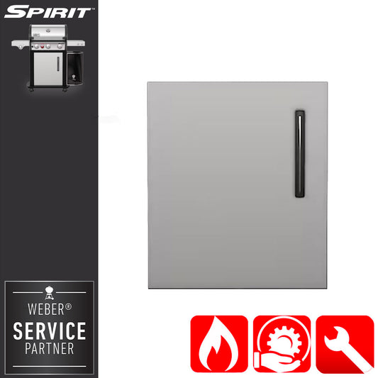 Weber Ricambio Sportello inox s/maniglia per spirit - Centro Internazionale del Barbecue