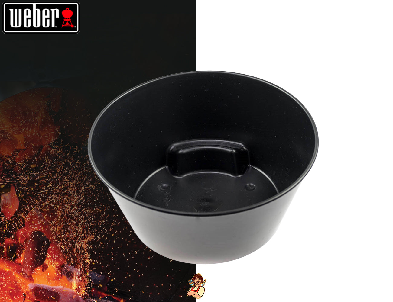 Weber Ciotola plastica per carbone - Centro Internazionale del Barbecue