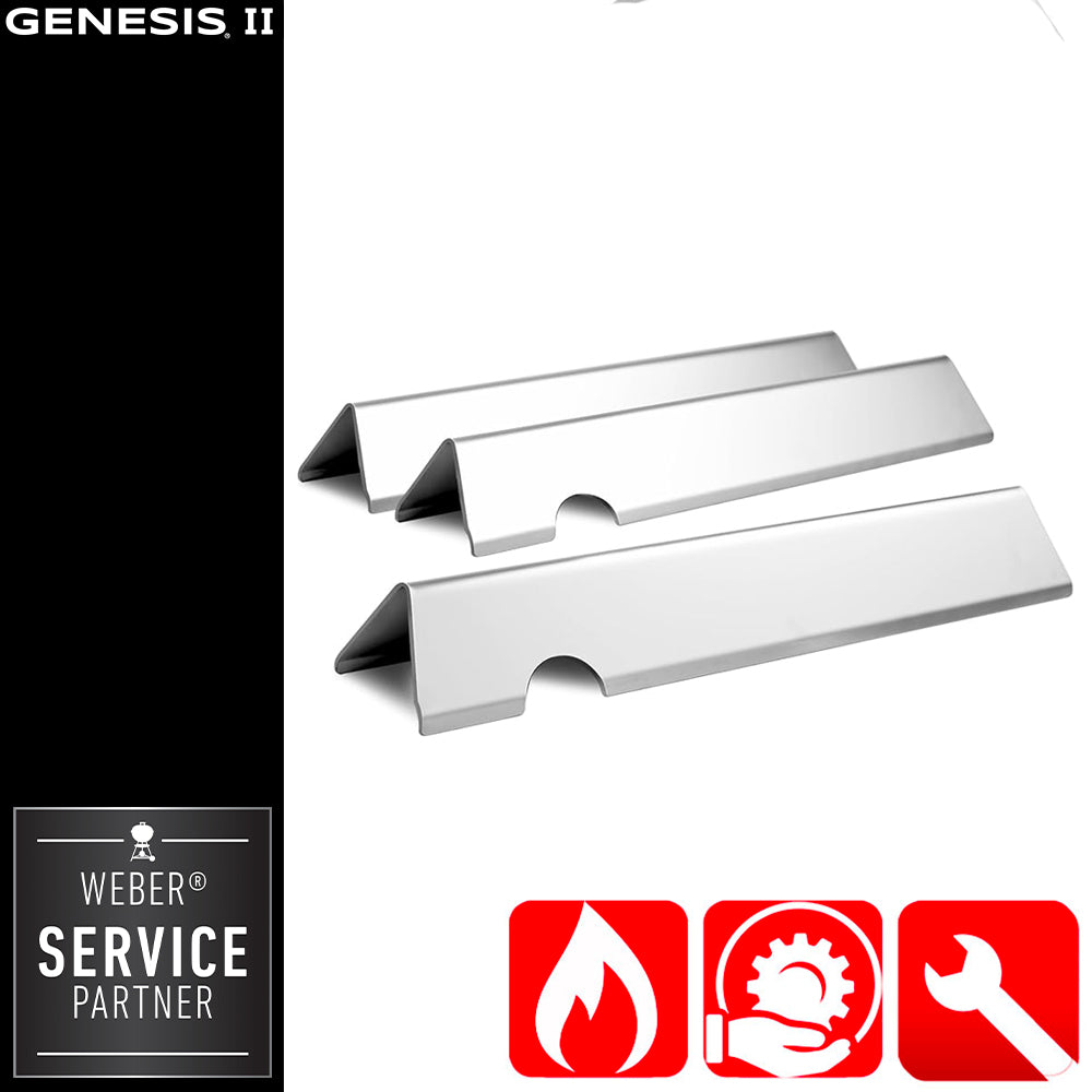 Weber Genesis II Barre Flavorizer Inox per Serie 200 - Centro Internazionale del Barbecue